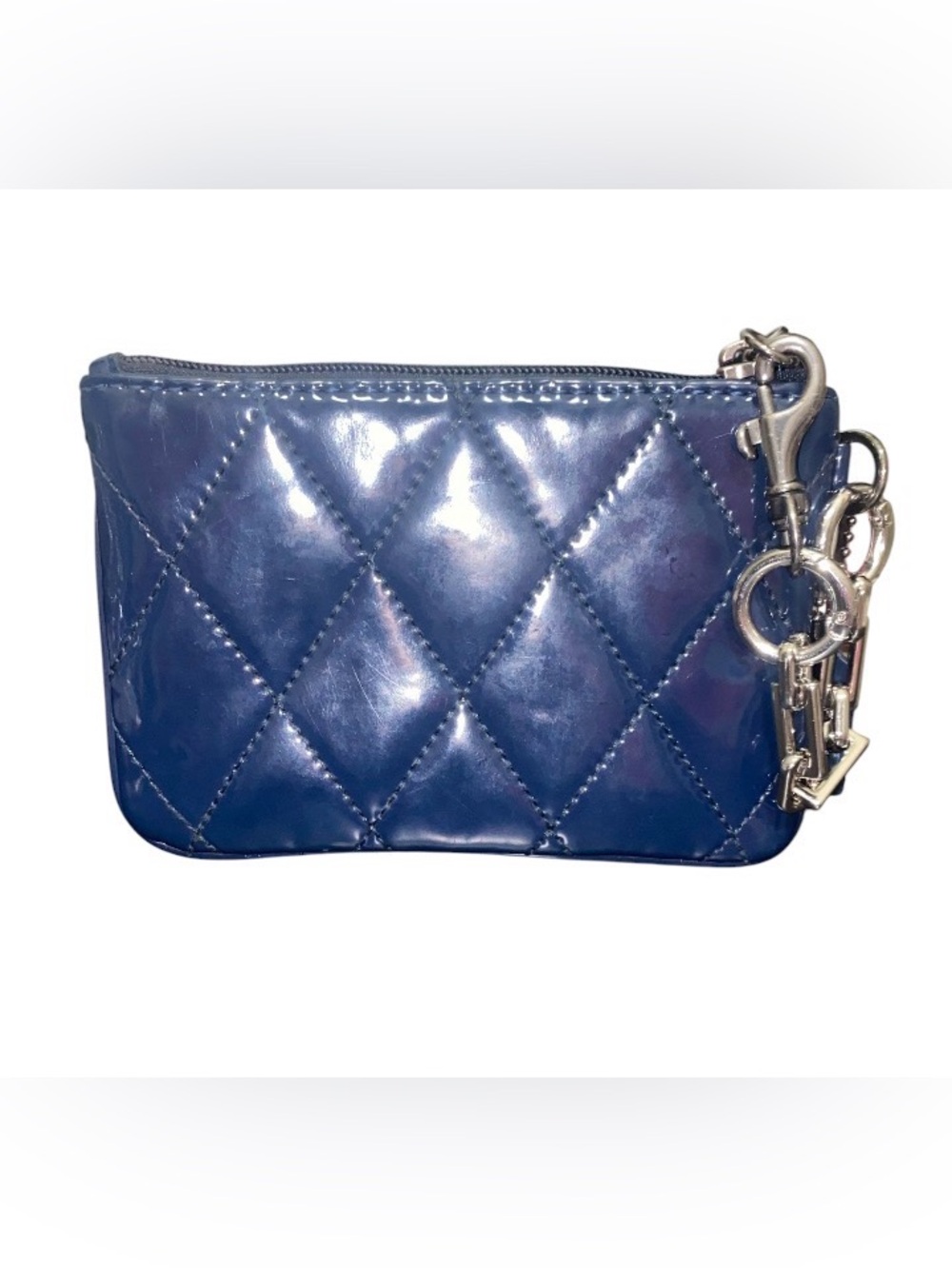Coach Poppy Quilted Patent Leather Wristlet - Picture 2 of 8